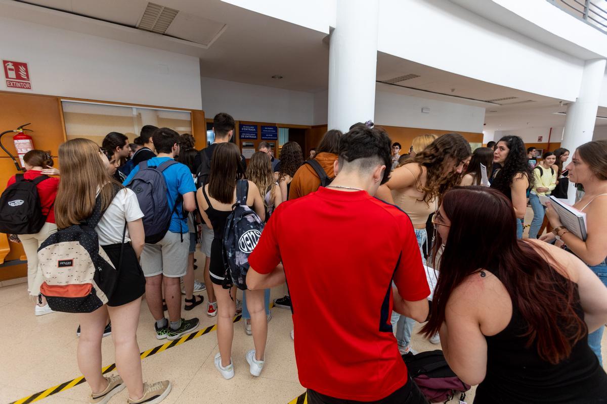 Primer día de Selectividad en la Universidad de Alicante