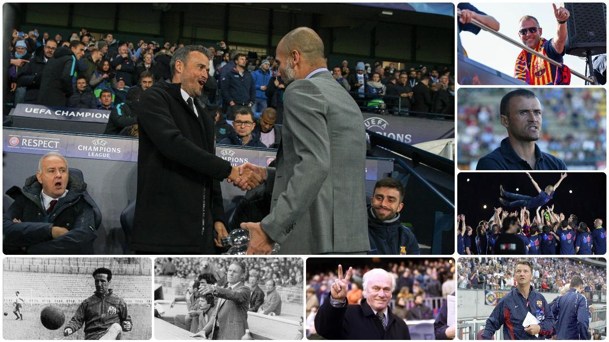 Los siete entrenadores blaugranas que han sido campeones de la Champions fuera del Barça