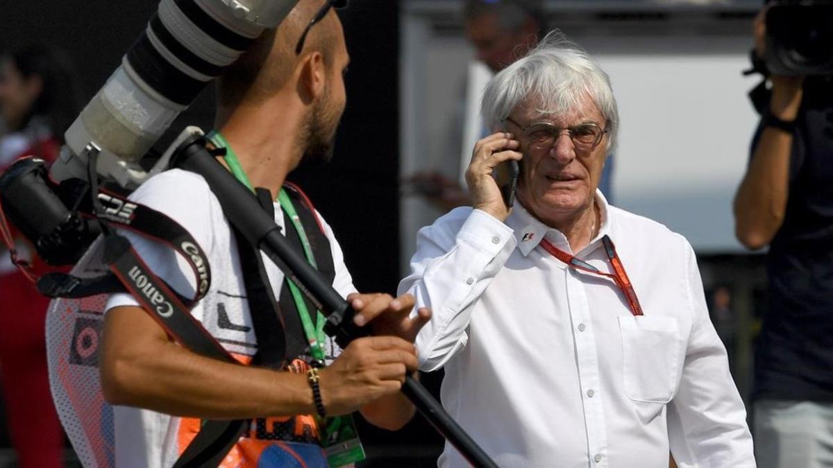 Bernie Ecclestone, en una imagen del 2016, en el Gran Premio de Italia, en Monza.