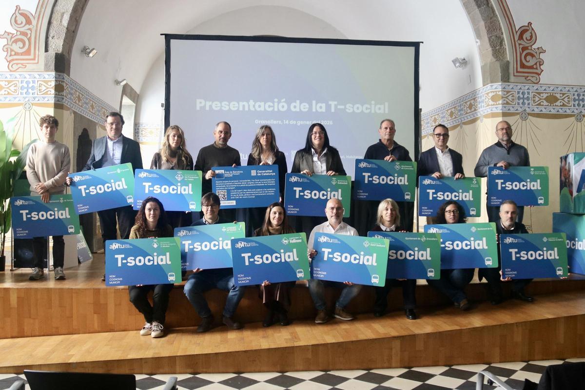 Representants dels diferents municipis que participen en la futura T-Social