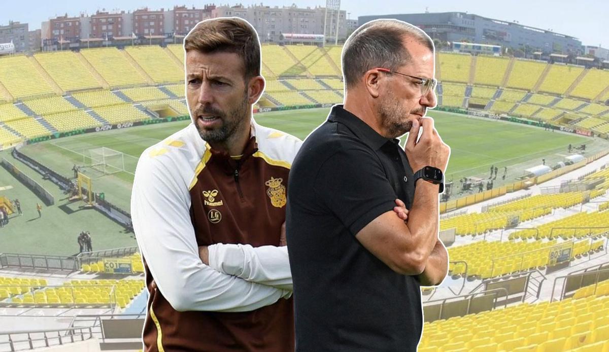 Luis García y Romero, técnicos de la UD Las Palmas y Ceuta respectivamente