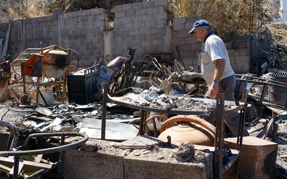 Tejeda tras el incendio