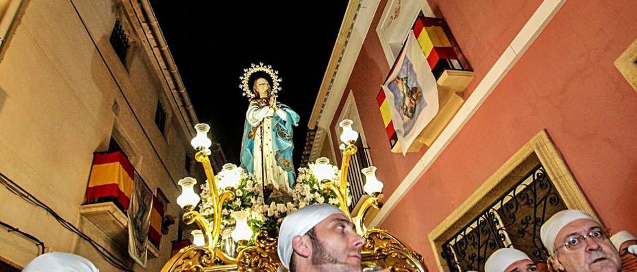 La procesión de La Purísima no se hará este año de noche. |