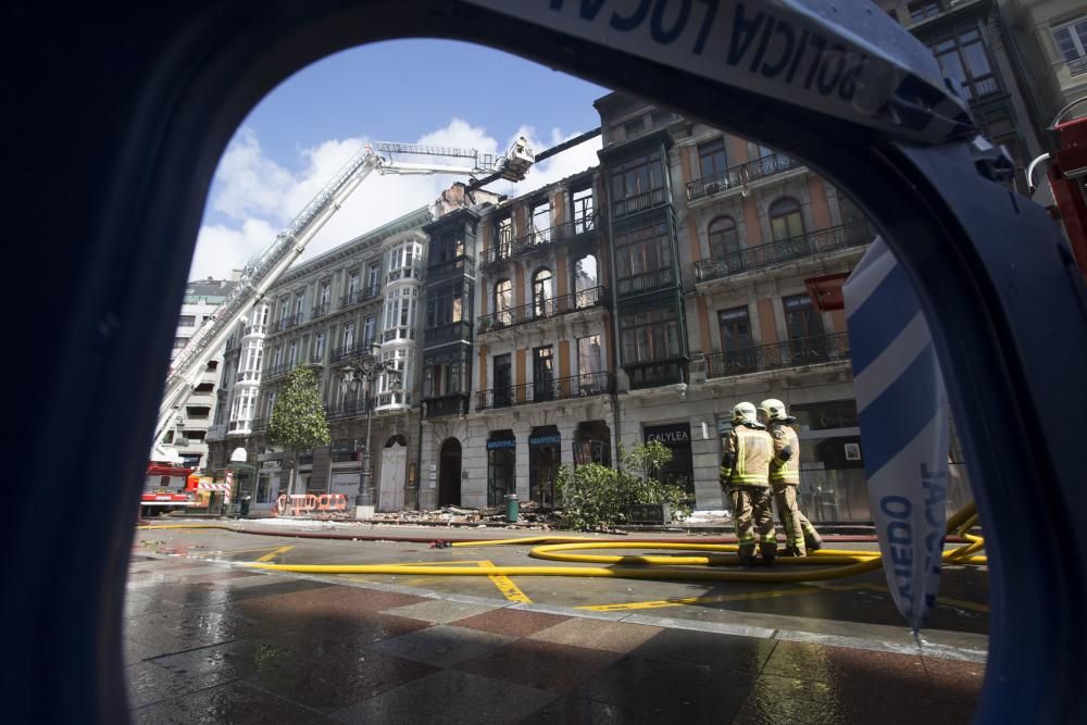 Las imágenes del día después del incendio