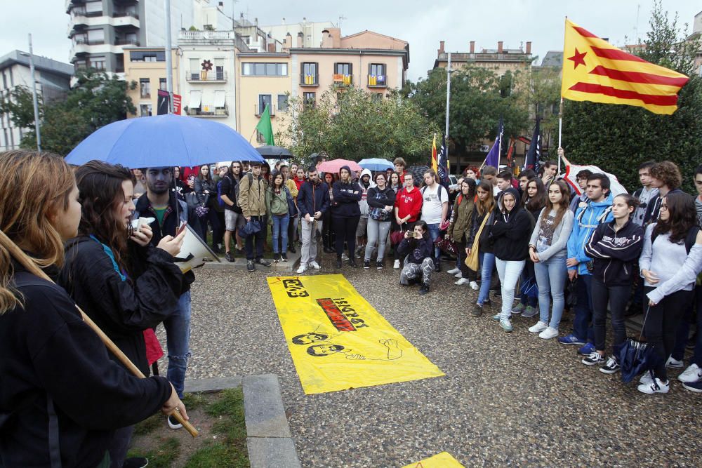 Protesta estudiantil a Girona.