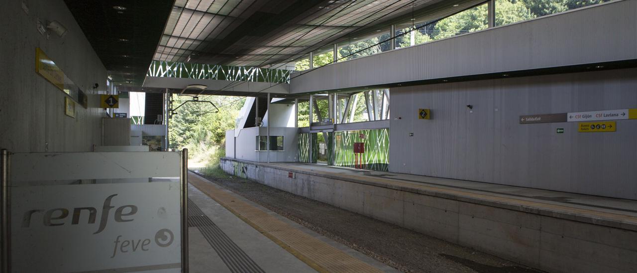 La nueva estación construida en Sama.