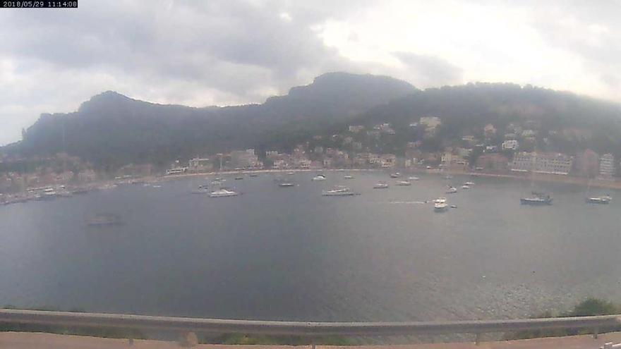 Da braut sich was über Port de Sóller zusammen.