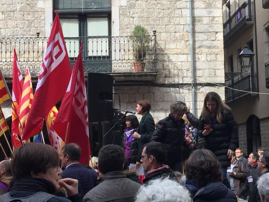 Mobilització a Girona amb motiu de la vaga feminista