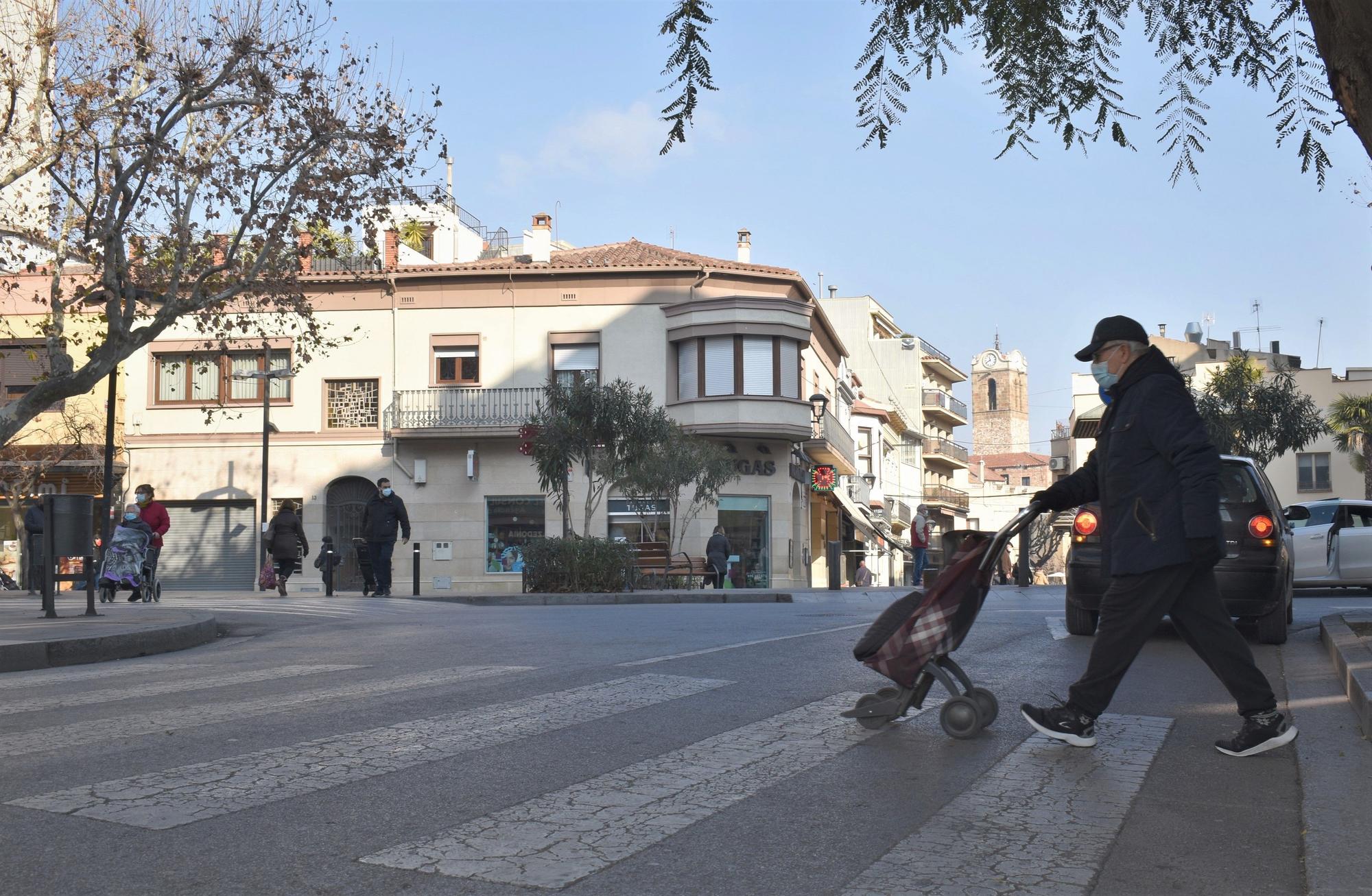 La avenida Llibertat de Mollet del Vallès.