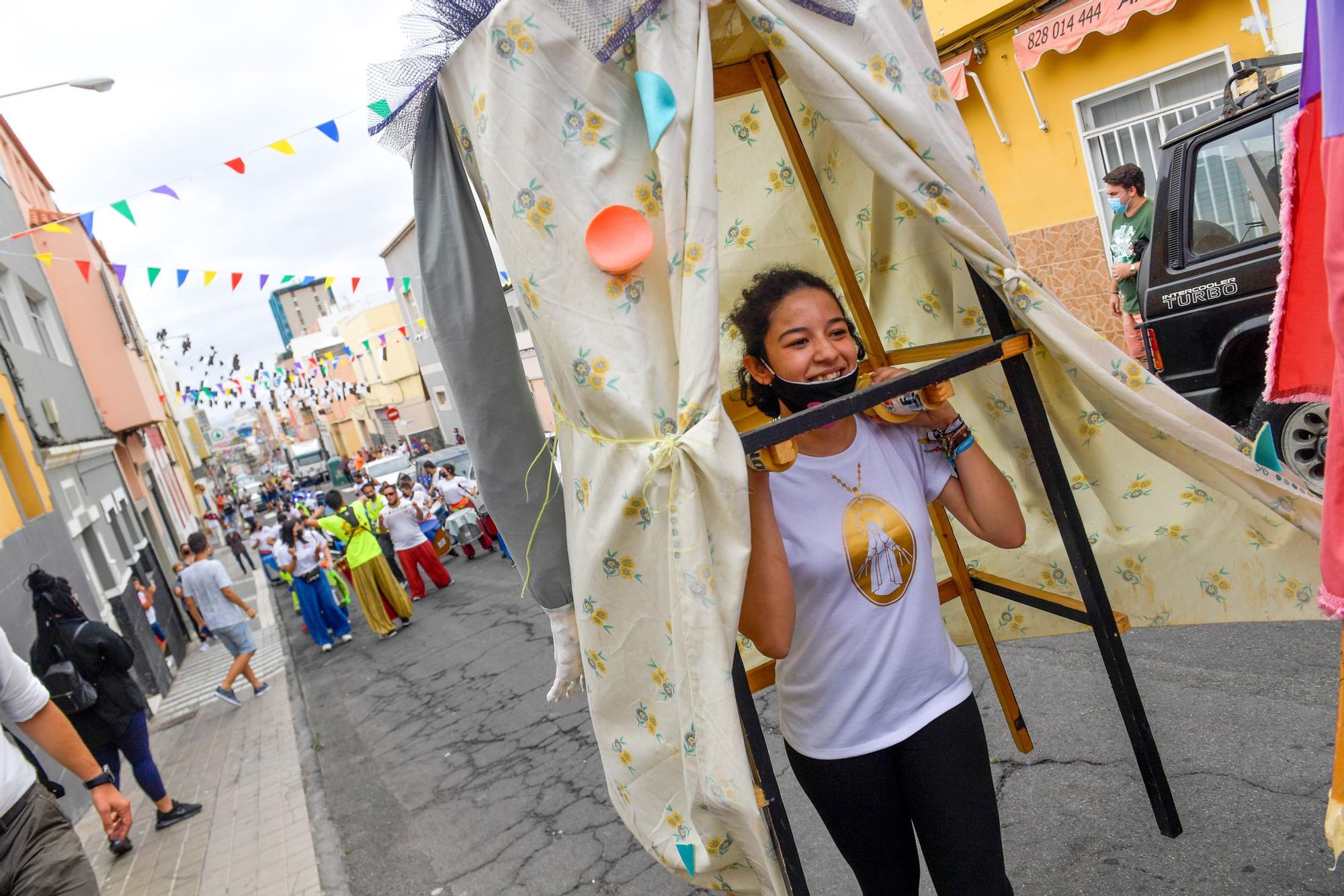 Pasacalles anunciador de las fiestas del Carmen en La Isleta (06/07/2021)