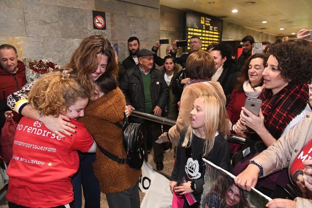 Miriam, coruñesa en ''OT'', recibida por sus fans en