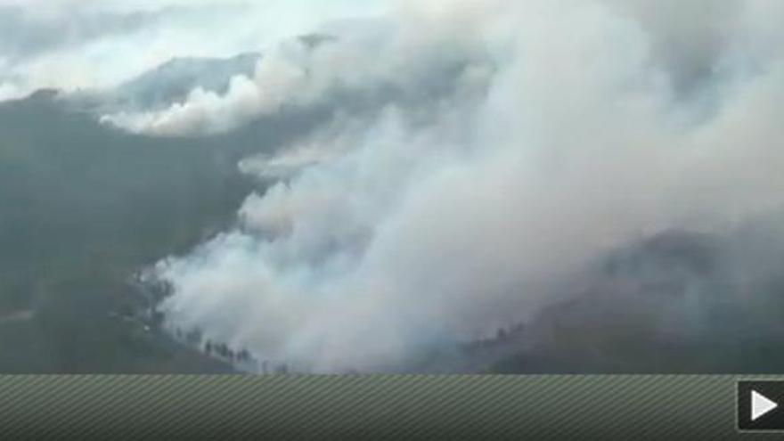 El foc, vist des de l&#039;aire