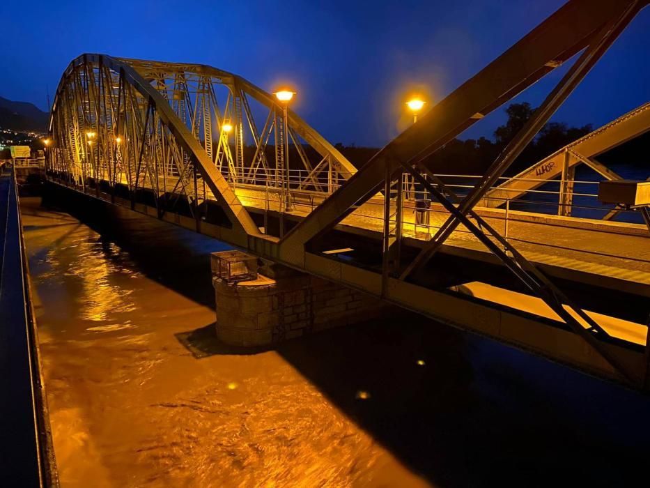 El río Guadalhorce, a su paso por la Estación de Cártama