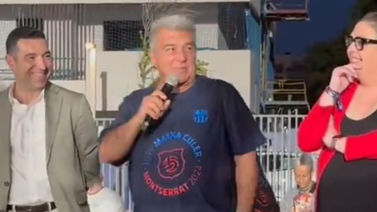 Laporta inaugura la marxa culer en otro acto del 125 aniversario
