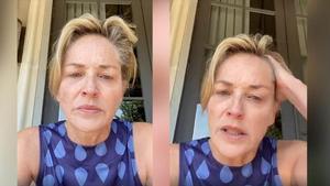 Sharon Stone, en el vídeo que ha publicado en Instagram.