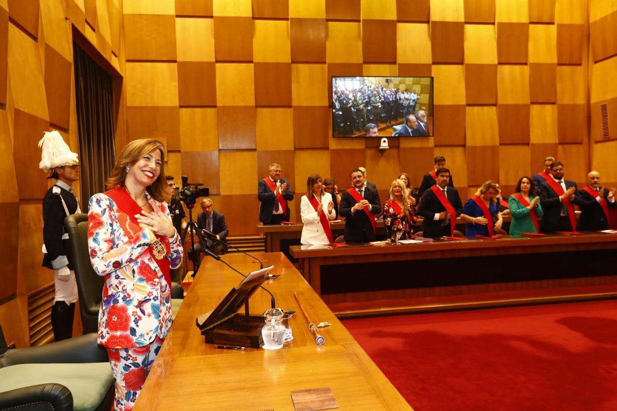 En imágenes | Investidura de Natalia Chueca como alcaldesa de Zaragoza