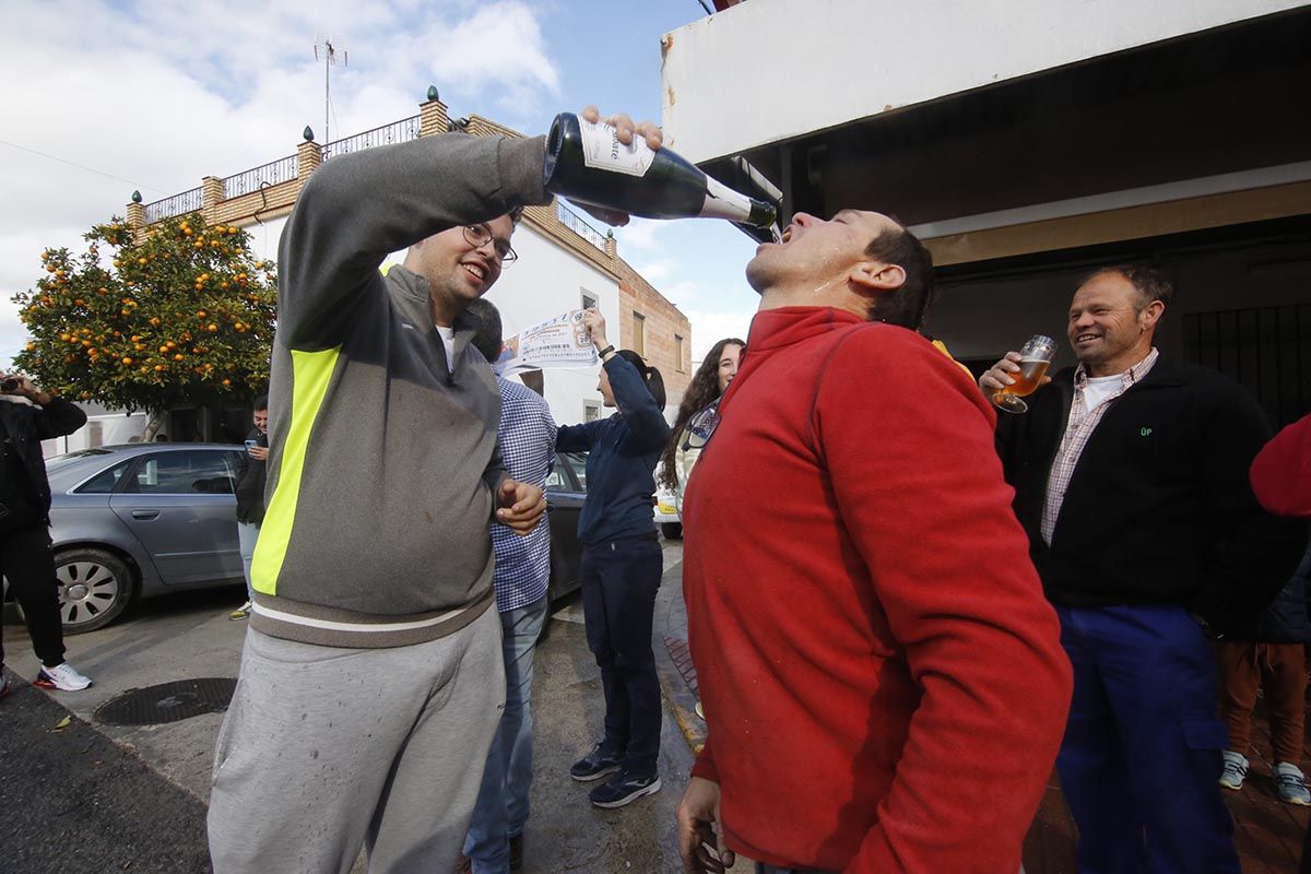 La alegría del tercer premio de Fernán Núñez