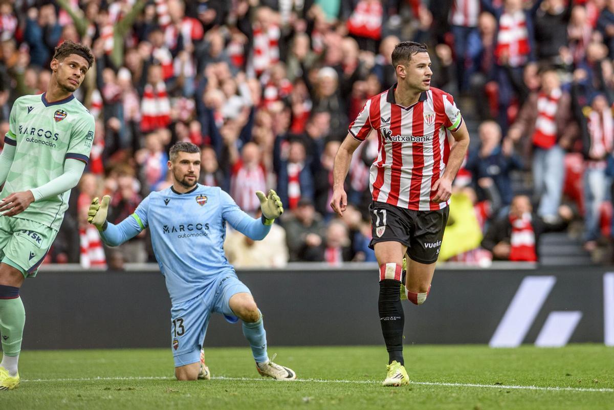 Una imagen del Athletic - Levante.