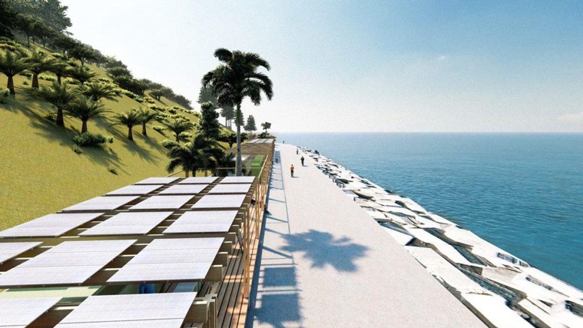 Infografía del futuro Paseo Litoral de Santa Cruz de Tenerife.