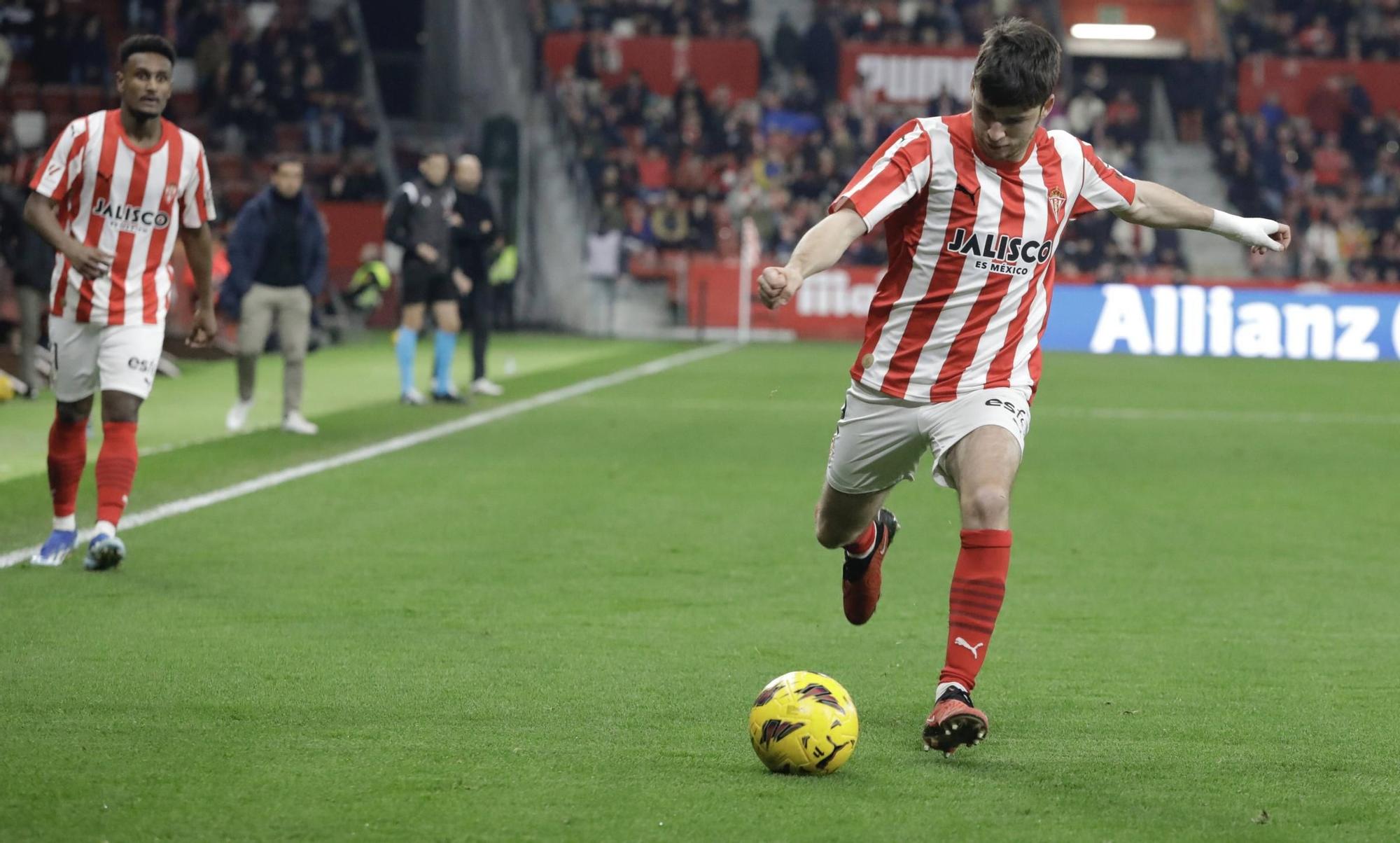 El partido entre el Sporting y el Leganés, en imágenes