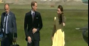 Kate Middleton, sorpresa pel vent.
