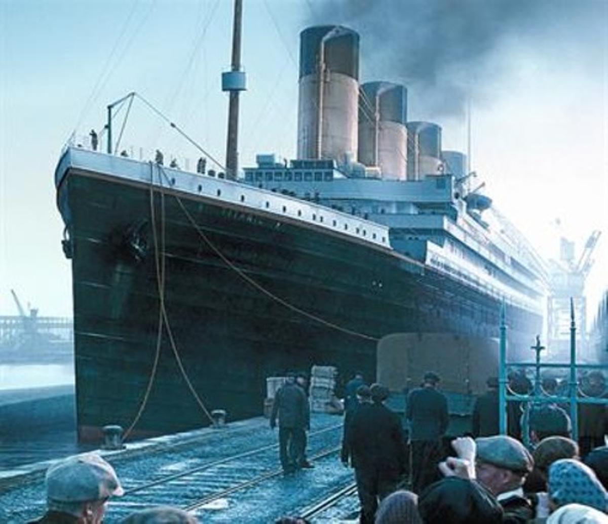Espectacular imatge del ’Titanic’ en la sèrie que avui emet A-3 TV.