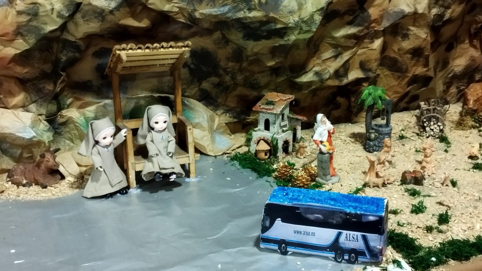 La Navidad engalana el Real Sitio de Covadonga