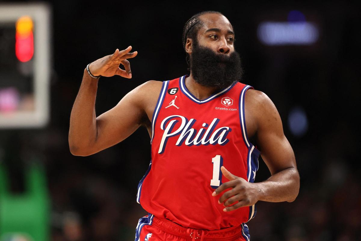 Harden, en una imagen de la pasada temporada con los Sixers