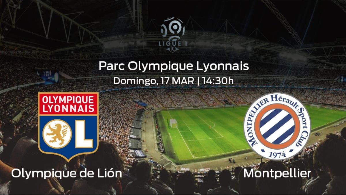 Previa del partido de la jornada 29: Olympique Lyonnais contra Montpellier