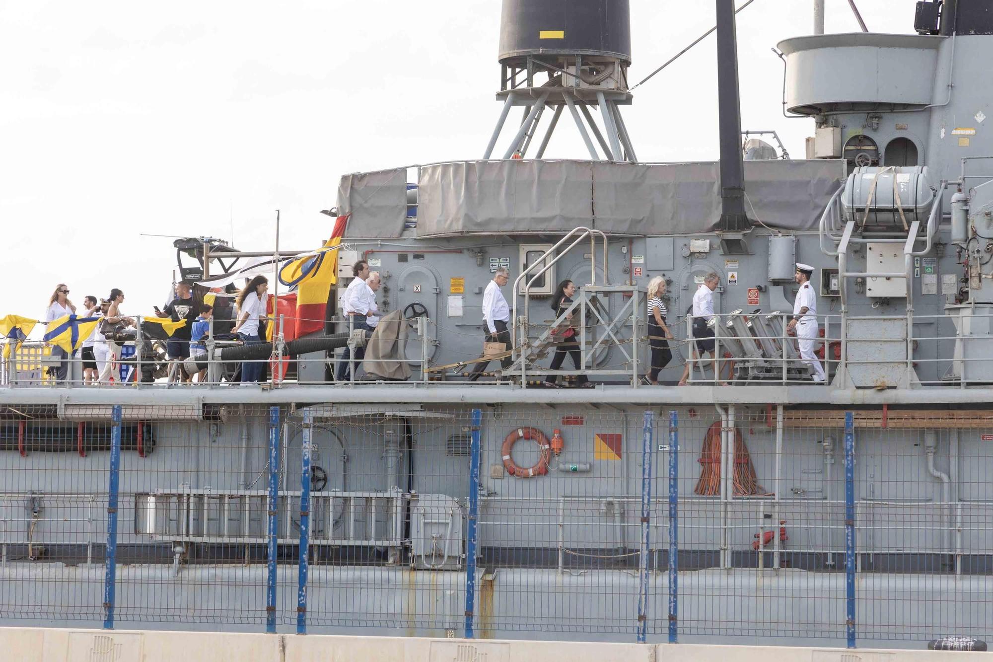 El patrullero "Infanta Cristina" se despide de Alicante tras 43 años al servicio de la Armada Española