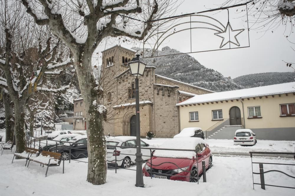 Fotos de la nevada a la Catalunya Central