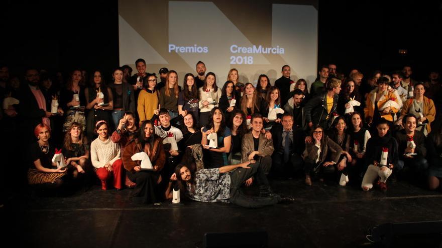 Foto de familia con los ganadores del Creamurcia 2018.