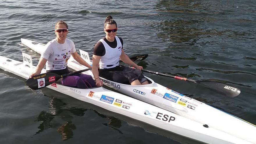 Eva Barrios y Laura Pedruelo se quedan sin final en el K-2 200 metros del Mundial de Szegen