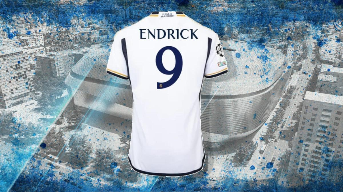 Endrick lucirá la camiseta número 9 la próxima temporada.