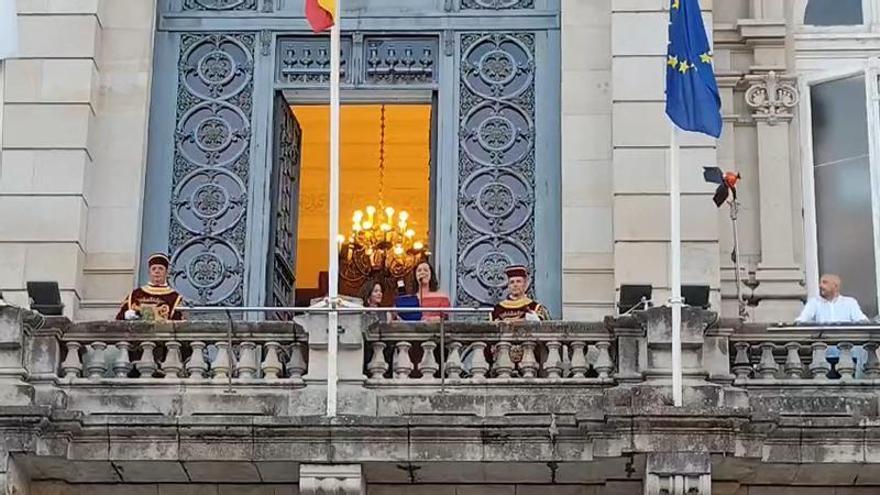 Pregón de Lucía Veiga en el inicio de las fiestas de María Pita