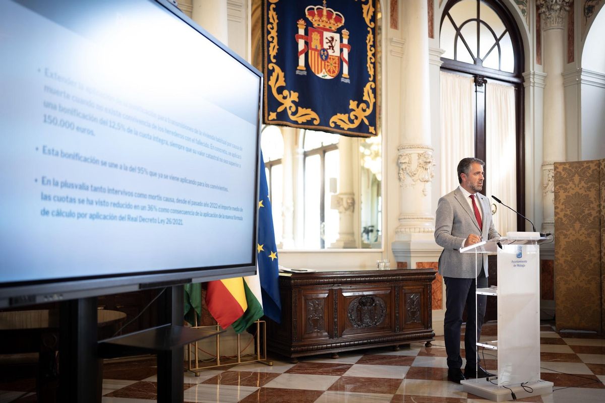 Carlos Conde, durante la presentación de las ordenanzas fiscales de 2024.