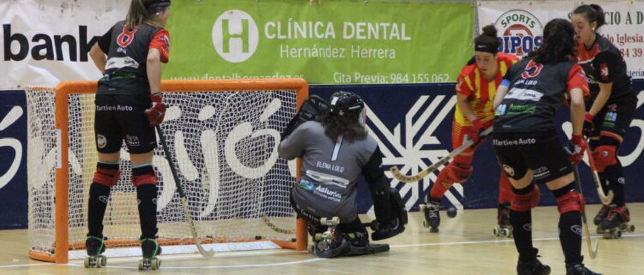 Un partido del Telecable Hockey Club