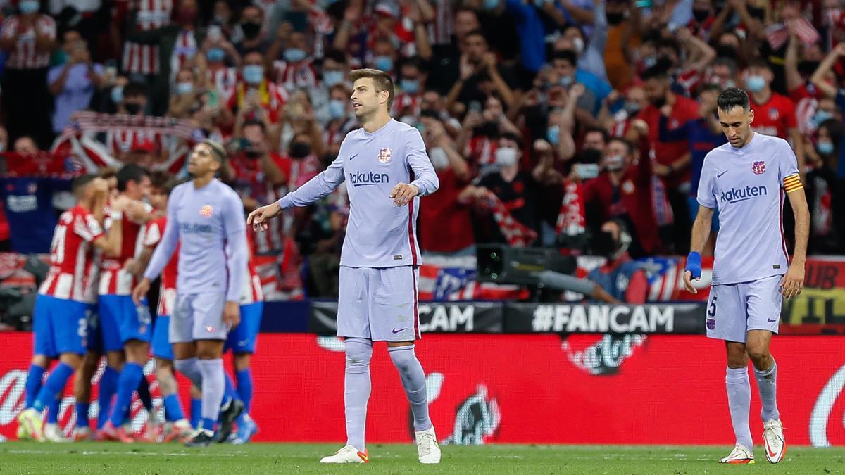 El FC Barcelona encajó dos goles ante el Atlético de Madrid