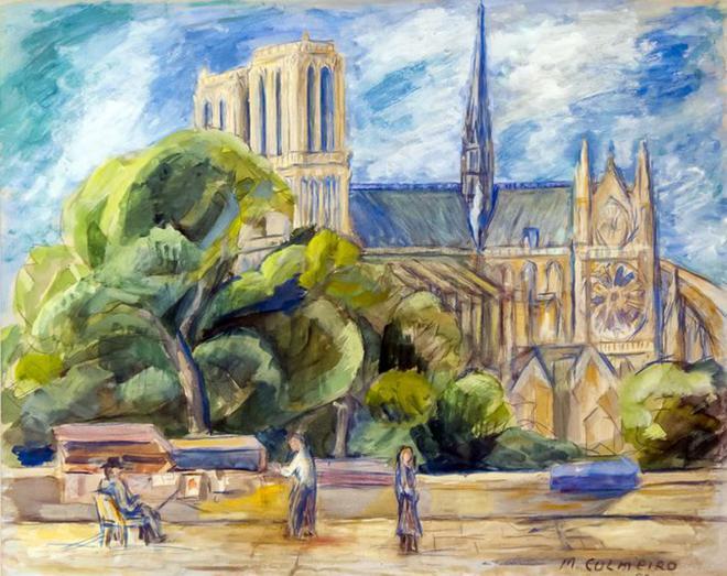 &quot;Catedral de Notre Dame&quot; (París, 1950).