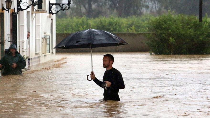 Cártama ha sido una de las localidades más afectadas por el temporal.