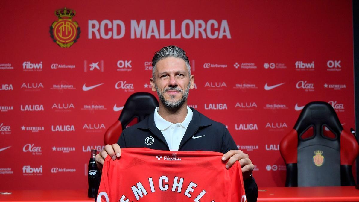 Demichelis durante su presentación como nuevo entrenador del Mallorca.