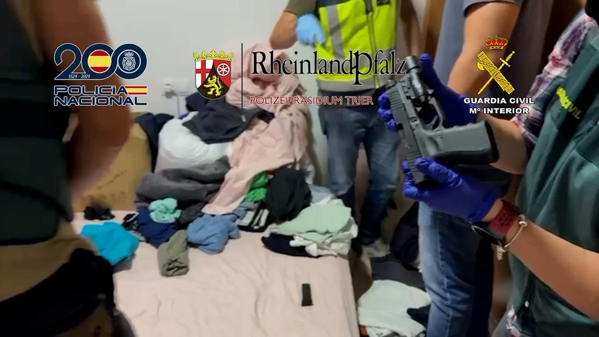 Una de las armas intervenidas.