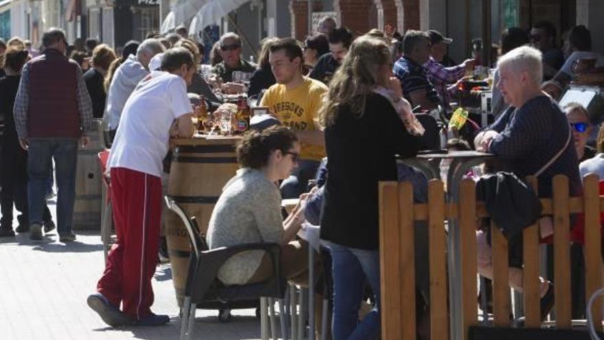 Una terraza en Sagunt.