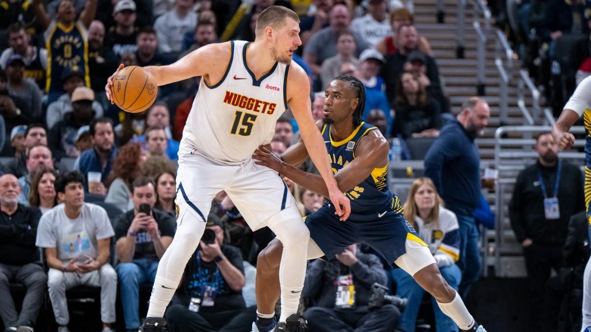 Nikola Jokic repartió 19 asistencias en la victoria de los Nuggets ante los Pacers
