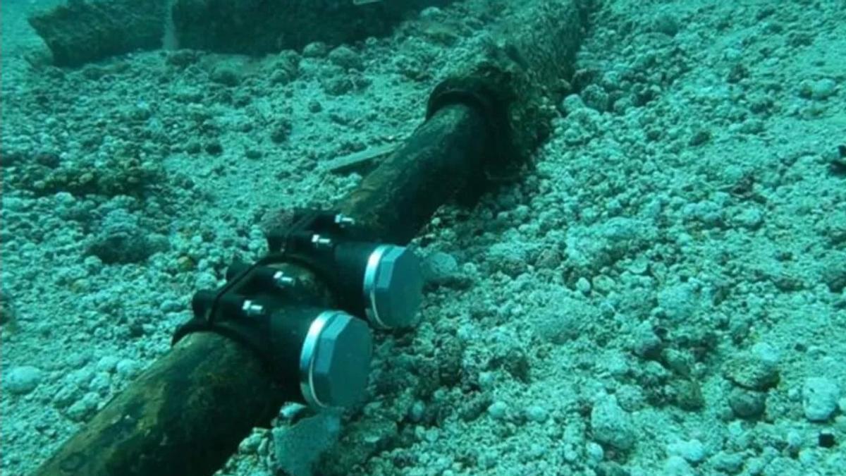 Tubería de agua entre Lanzarote y La Graciosa