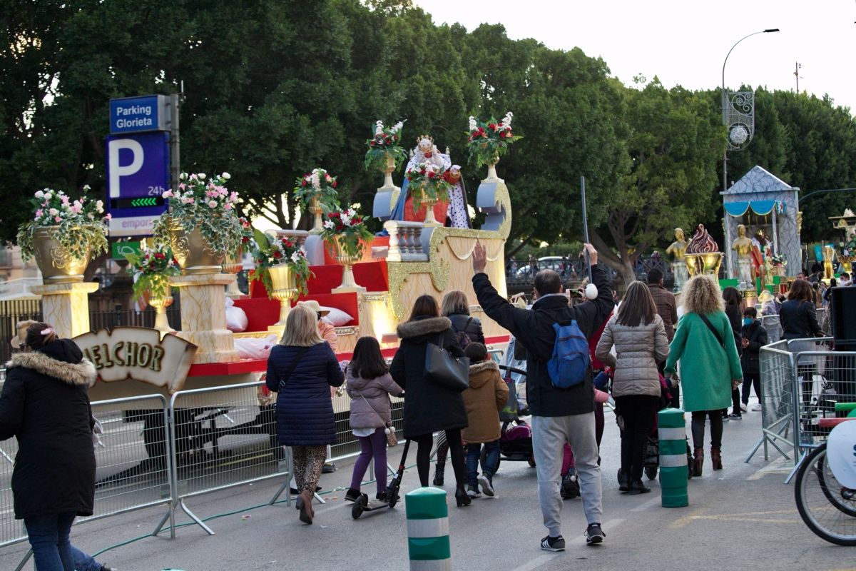 Cabalgata estática de los Reyes Magos en Murcia