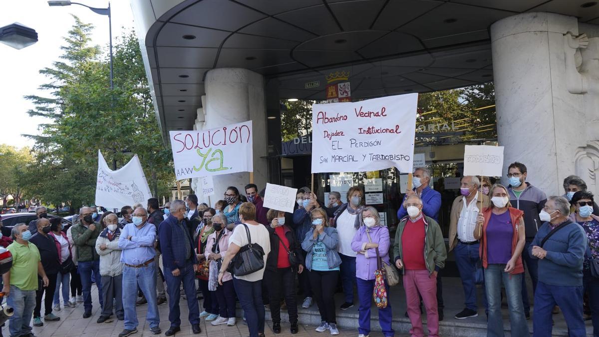 Momento durante la manifestación.