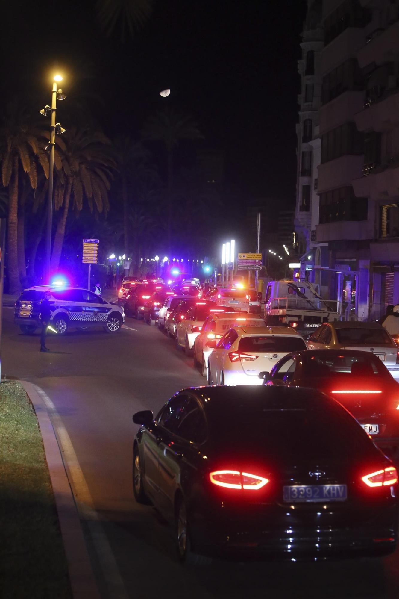 Así ha sido la primera noche del toque de queda en Alicante