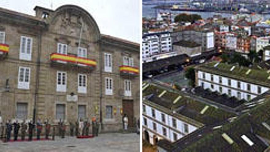 Fábrica de Armas, Palacio de Capitanía, cuartel de Atocha y parque de automóviles.