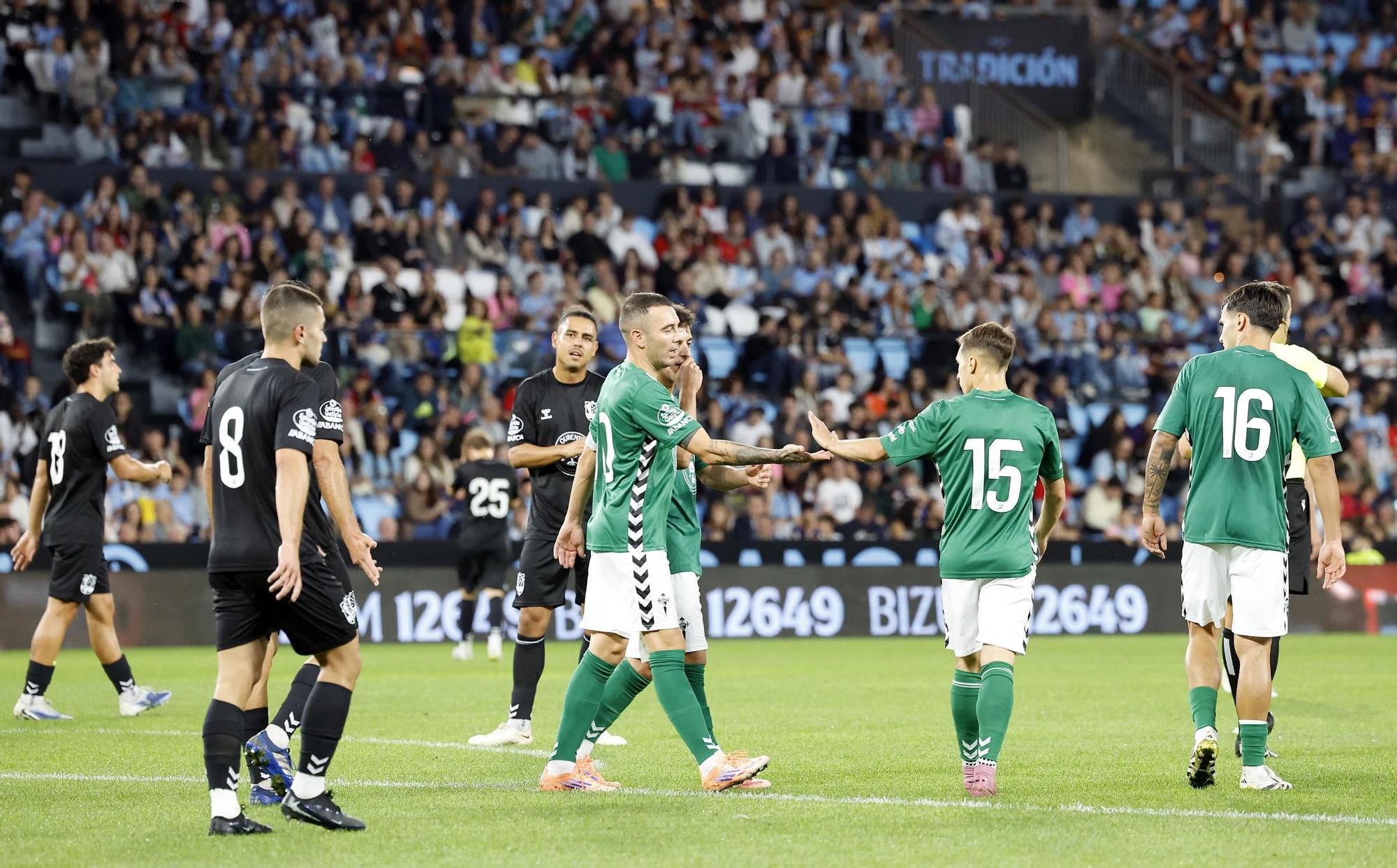 'Xuntos contra o lume': Celta - Selección de Ourense, en imágenes
